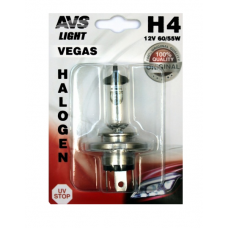 Галогенная лампа AVS Vegas в блистере H4.12V.60/55W 1шт